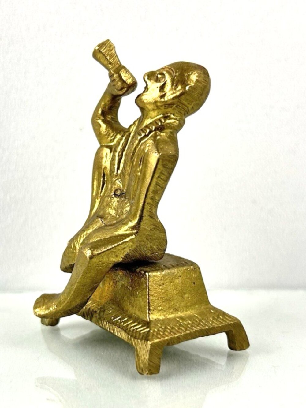 Shirdi Sai Baba Brass Metal Statue Figurine Hindu Spiritual Idol 2.5"